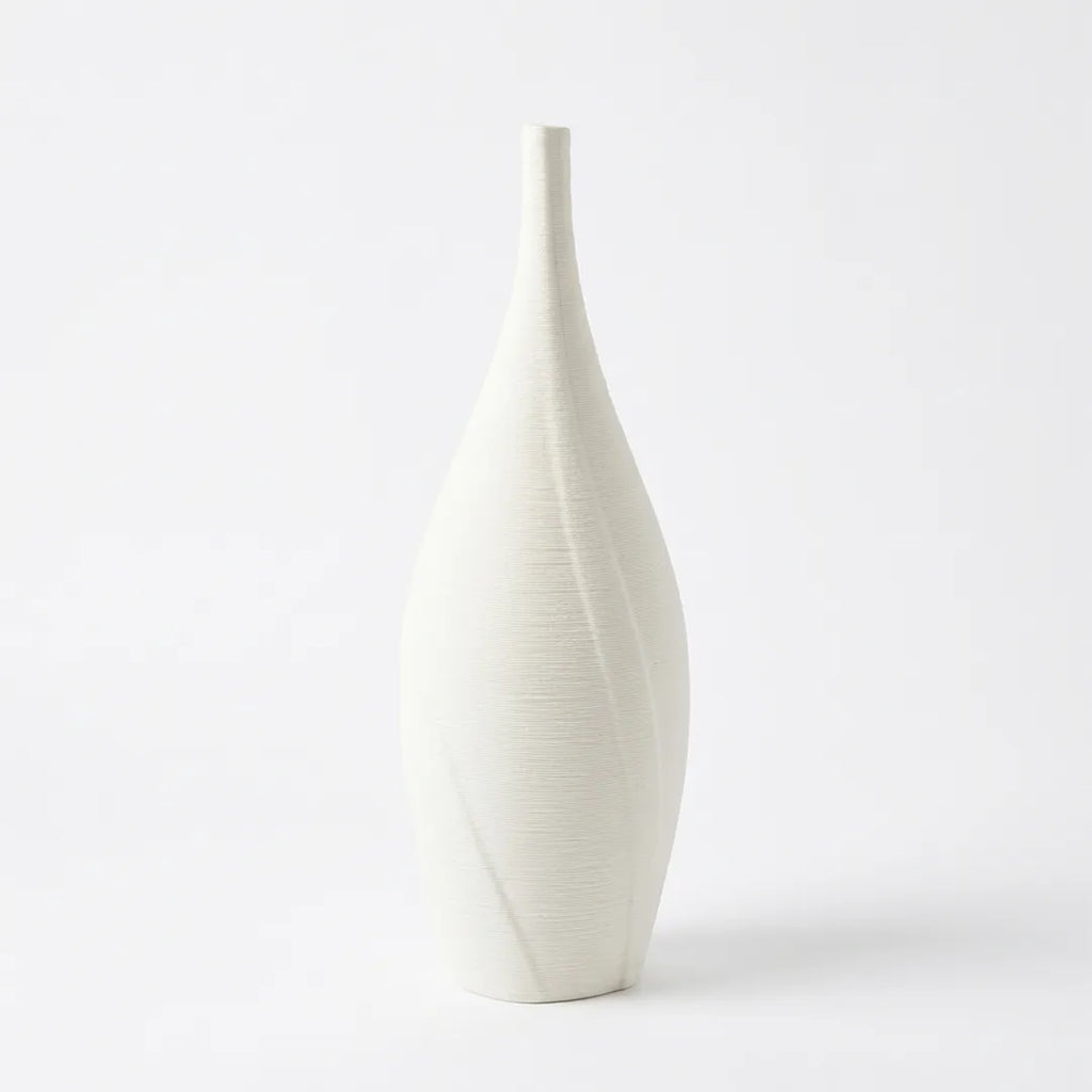 XXT24 Ceramic Flower Vase Tall Minimal Sculptural Decorative Vase 32 cm