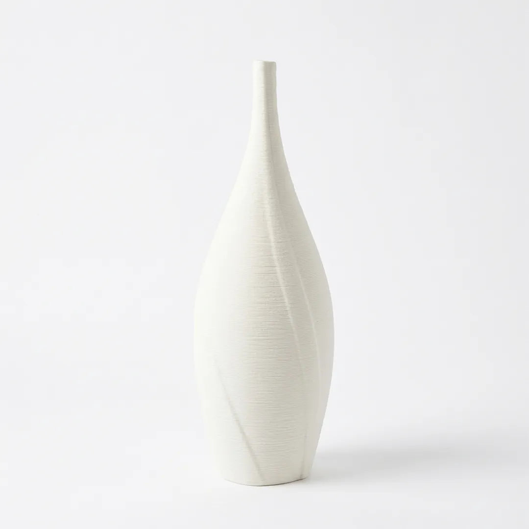 XXT24 Ceramic Flower Vase Tall Minimal Sculptural Decorative Vase 32 cm