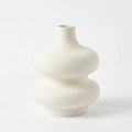 XXT25 Ceramic Flower Vase Rounded Sculptural Decorative Vase 22 cm
