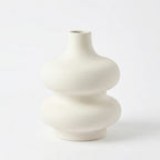 XXT25 Ceramic Flower Vase Rounded Sculptural Decorative Vase 22 cm