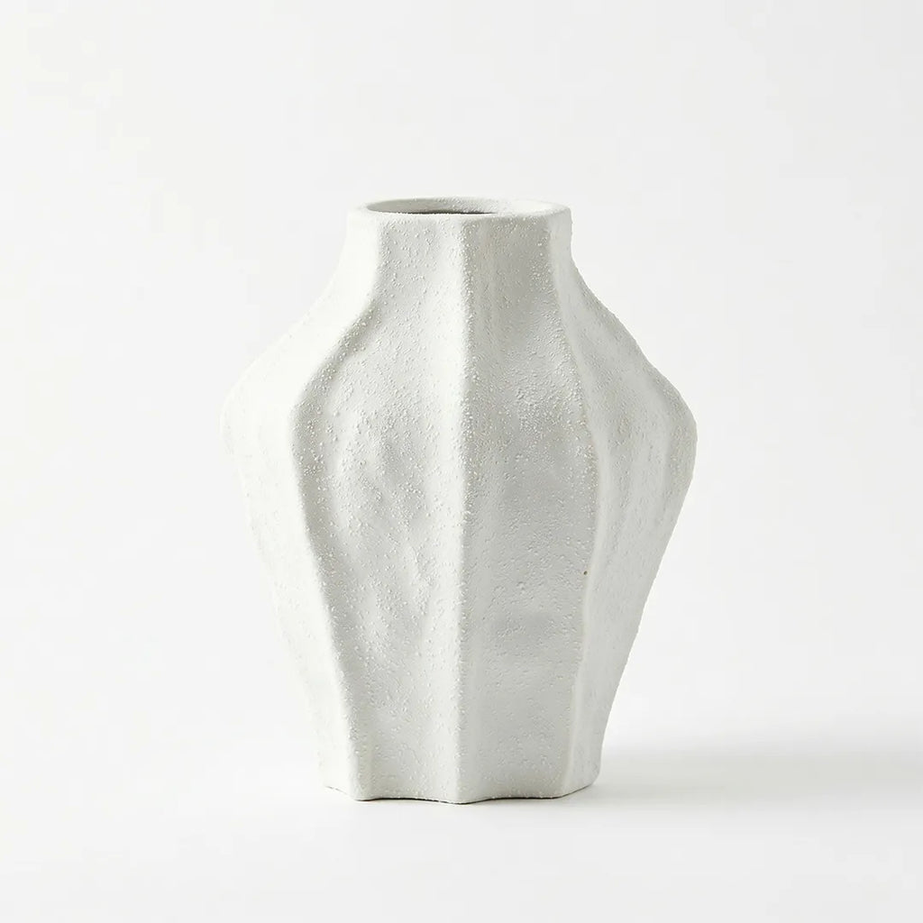 XXT55 Ceramic Flower Vase Modern Textured Decorative Vase 24 cm