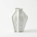 XXT55 Ceramic Flower Vase Modern Textured Decorative Vase 24 cm