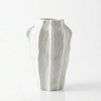 XXT56 Ceramic Flower Vase Modern Textured Decorative Vase 30 cm