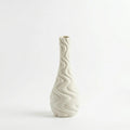 XXT62 Ceramic Flower Vase Slim Textured Decorative Vase 29 cm
