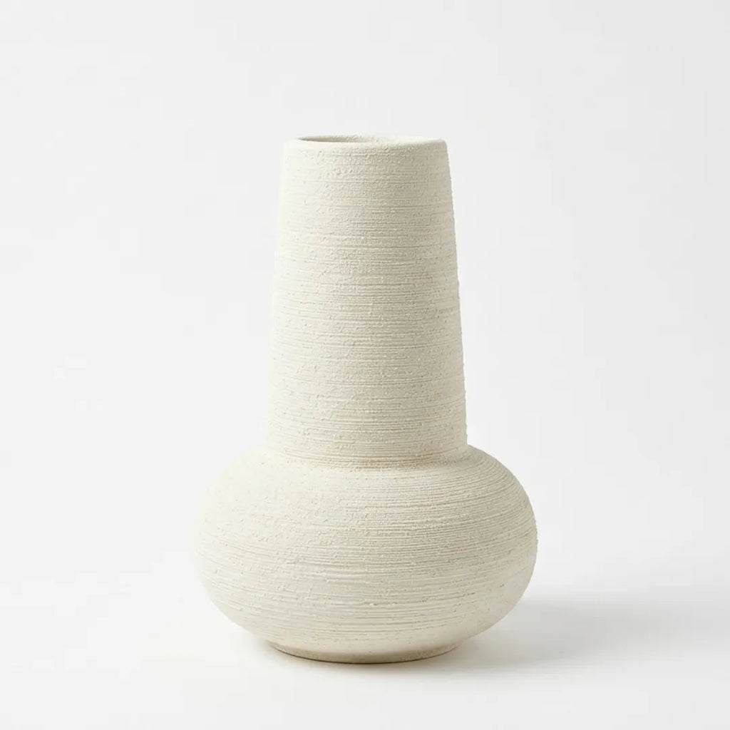 XXT88 Ceramic Vase Ivory Textured 26 cm