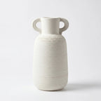 XXT90 Ceramic Handle Vase Ivory 26 cm