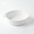 A5394 – Horeca Oval Baker White with Eared Handle 8"