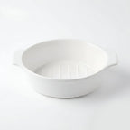 A5394 – Horeca Oval Baker White with Eared Handle 8"