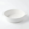 A5395 – Horeca Oval Baker White with Eared Handle 10"