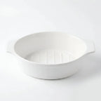 A5395 – Horeca Oval Baker White with Eared Handle 10"