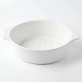 A5396 – Horeca Oval Baker White with Eared Handle 12"