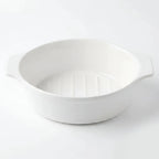A5396 – Horeca Oval Baker White with Eared Handle 12"