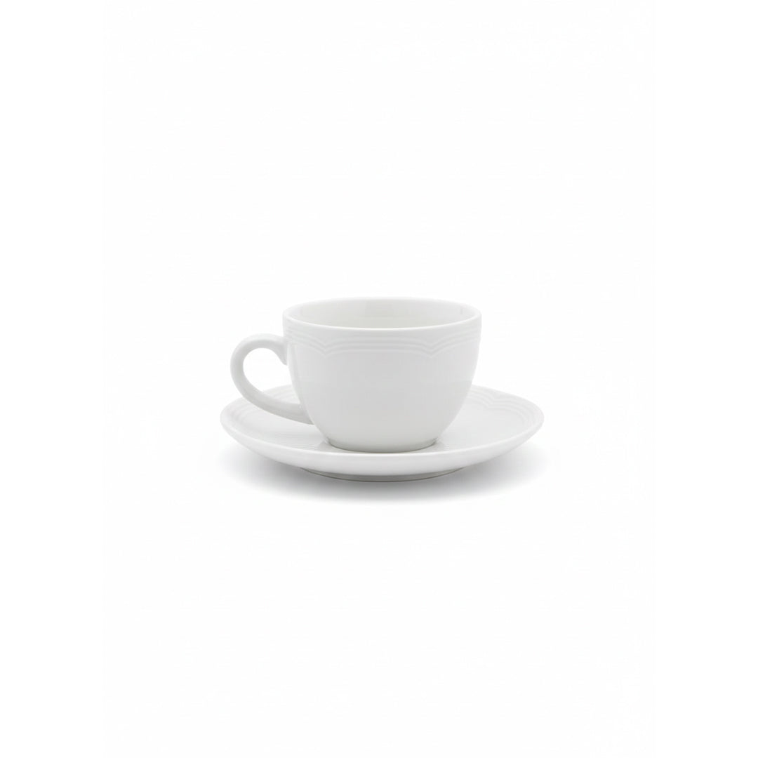 A26881 / A26882 – كوب قهوة إسبريسو سعة 100 مل مع صحن، أبيض، 4.5 بوصة، مناسب للمطاعم والمقاهي