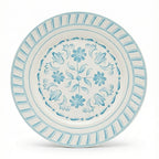 10.5" luhpar plate blue and white embossed 