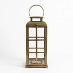C25K0146/1 Luhpar Metal Lantern Antique Gold (45 × 20 × 20 cm)