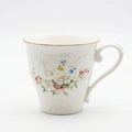 SR-031 Classic Garden Floral Porcelain Mug with Gold Rim – 300 ml