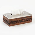 74824 – Luhpar Prism Wood & Metal Etching Tissue Box