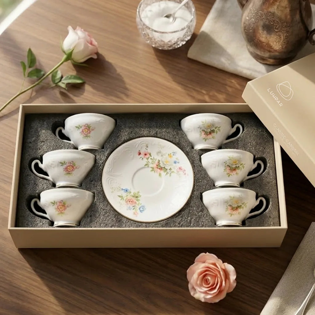 SR-006 Coffee Cup and Saucer Set of 6