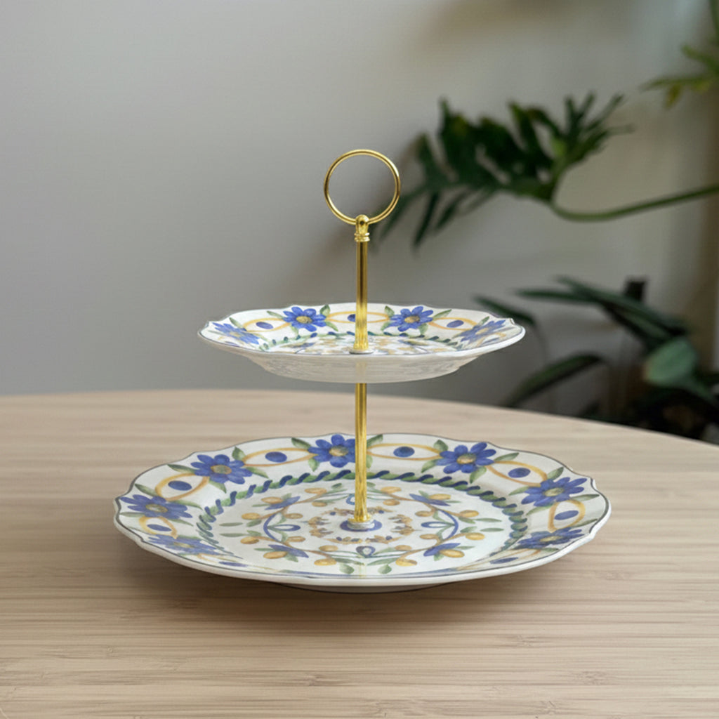 D24130A 2 Tier Cake Stand 8" + 11"