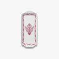 EM-002 Scarlet Whisper Rectangular Serving Tray 36 cm – Burgundy Rim
