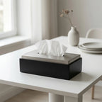 75050 – Luhpar Vertex Wood & Metal Tissue Box
